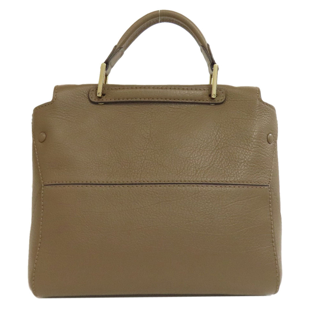 Furla Handbag leather Brown 2WAY