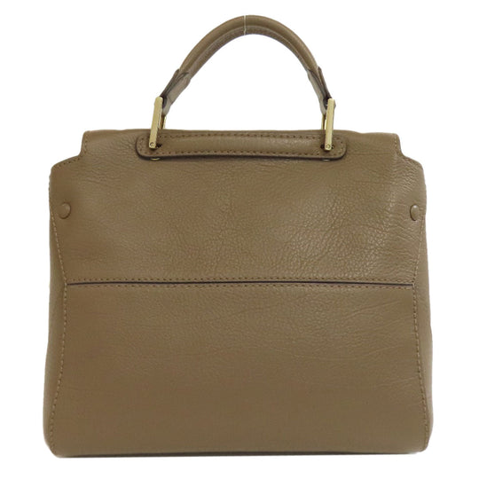 Furla Handbag leather Brown 2WAY