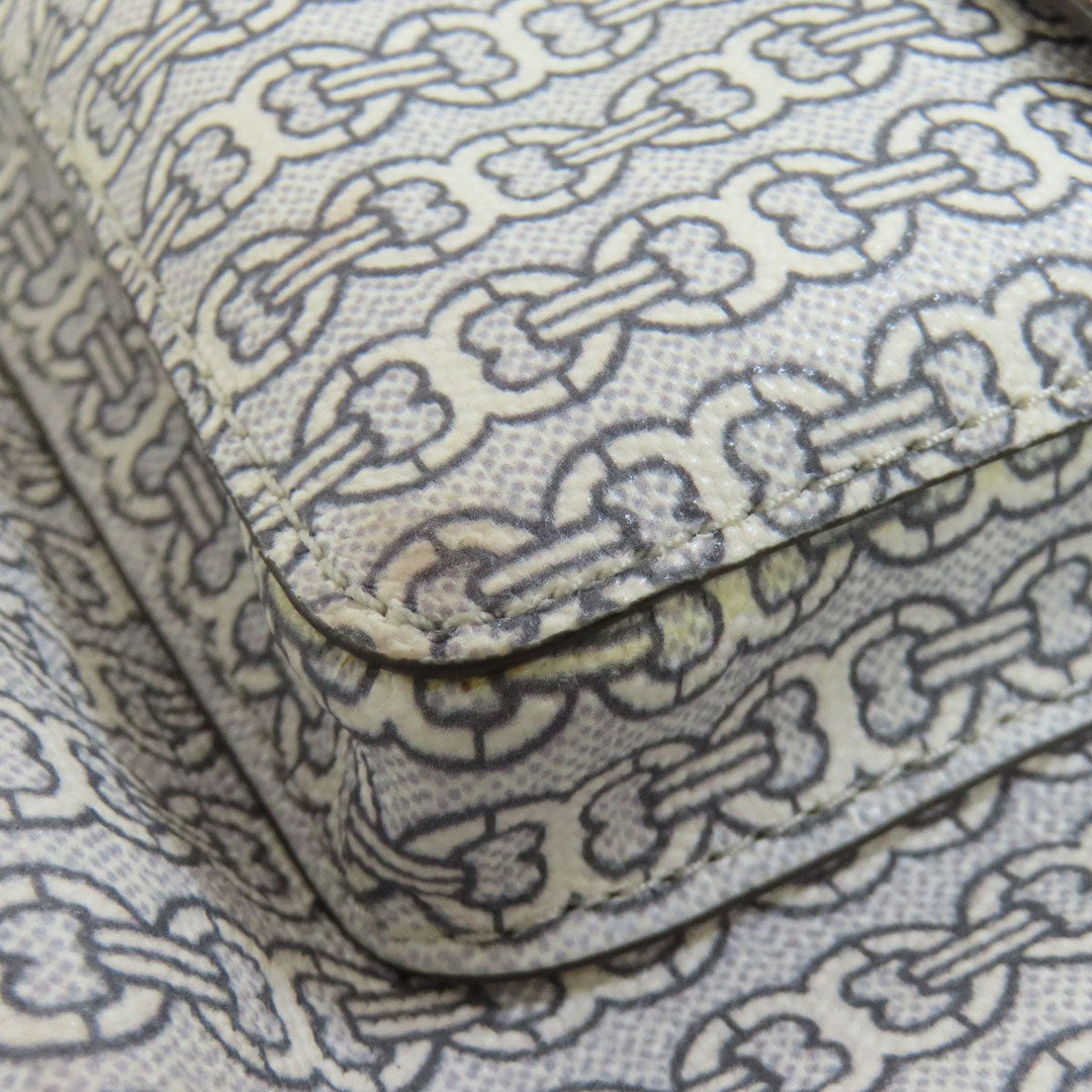 Tory Burch Backpack PVC white logo Women Used Authentic