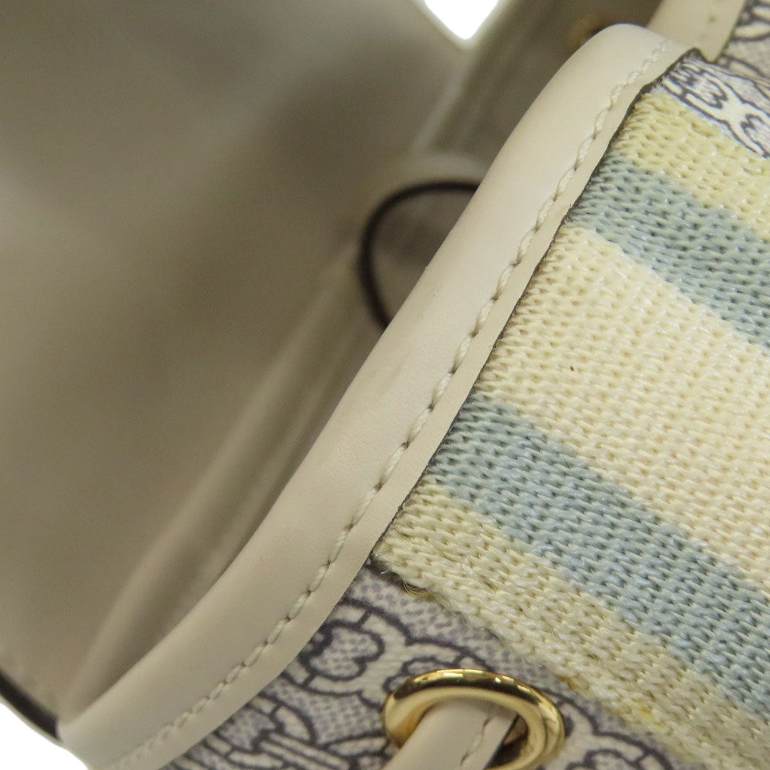 Tory Burch Backpack PVC white logo Women Used Authentic