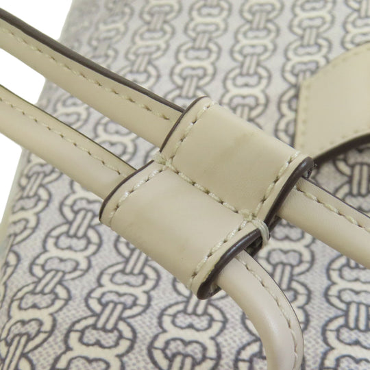 Tory Burch Backpack PVC white logo Women Used Authentic