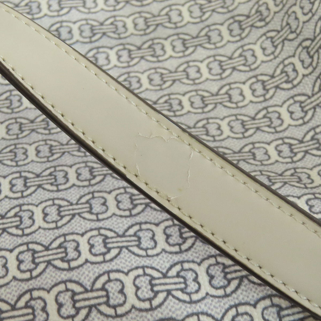 Tory Burch Backpack PVC white logo Women Used Authentic