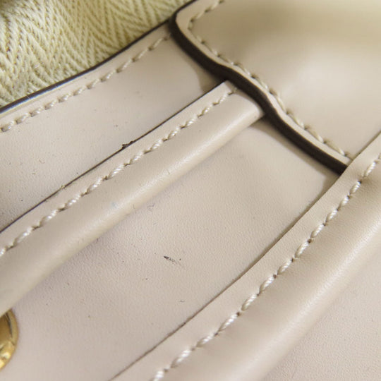 Tory Burch Backpack PVC white logo Women Used Authentic