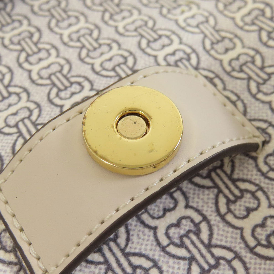 Tory Burch Backpack PVC white logo Women Used Authentic