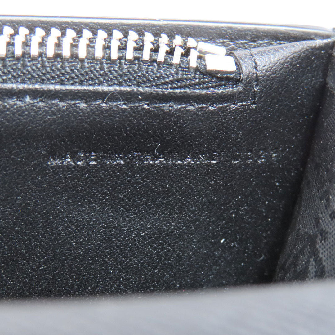 Dunhill Long Wallet Purse leather black logo mens Used Authentic