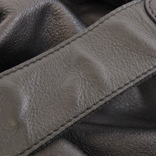 BALENCIAGA Backpack 340139 Suede black logo Women Used Authentic
