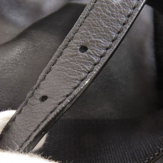 BALENCIAGA Backpack 340139 Suede black logo Women Used Authentic