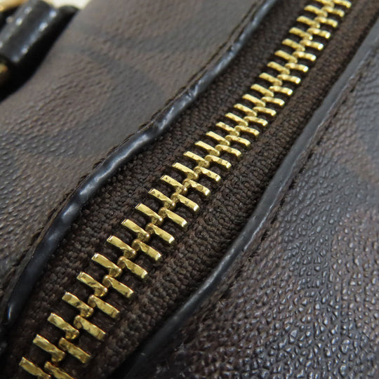 COACH Handbag F34084 PVC Brown Signature 2WAY Women Used Authentic