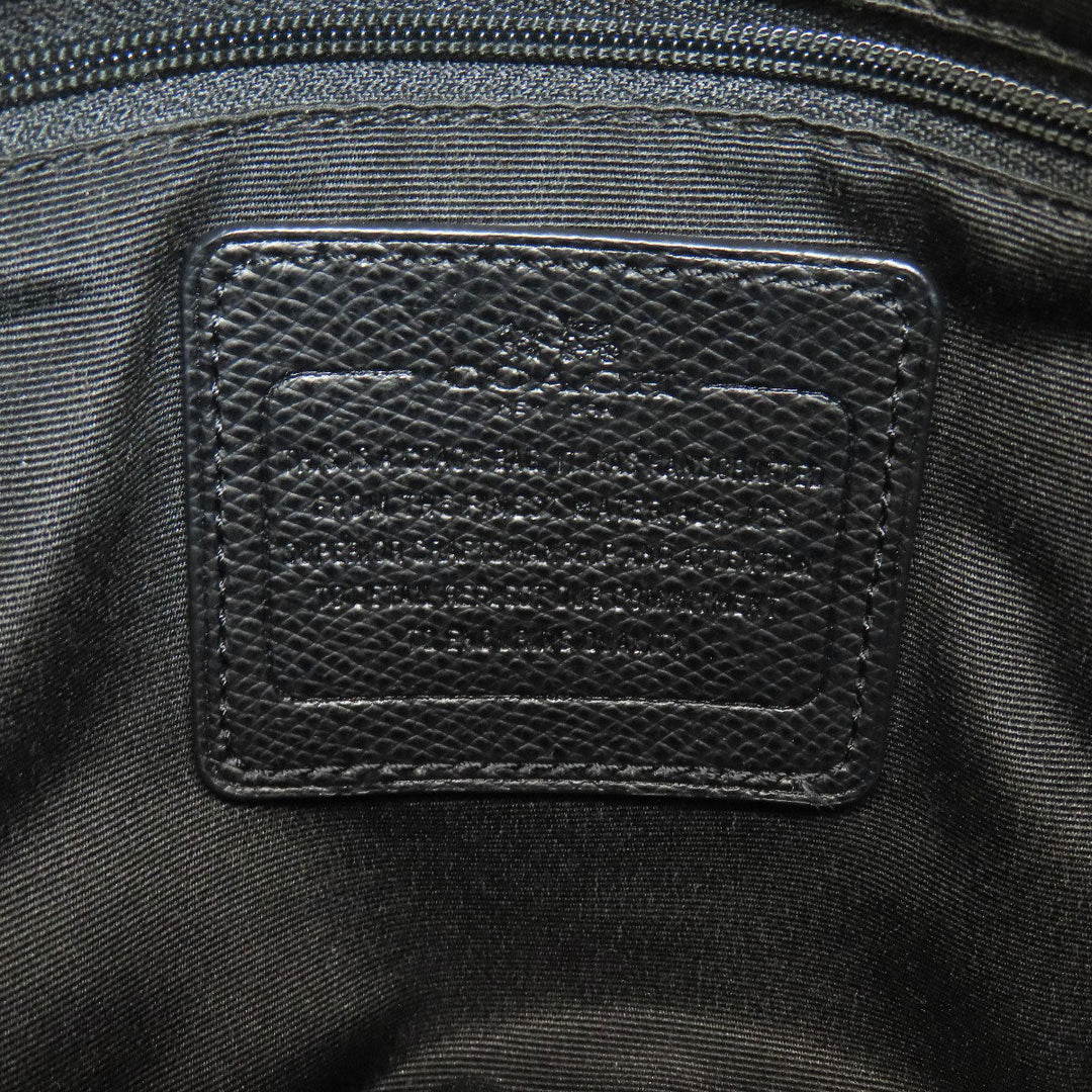 COACH Handbag F34084 PVC Brown Signature 2WAY Women Used Authentic