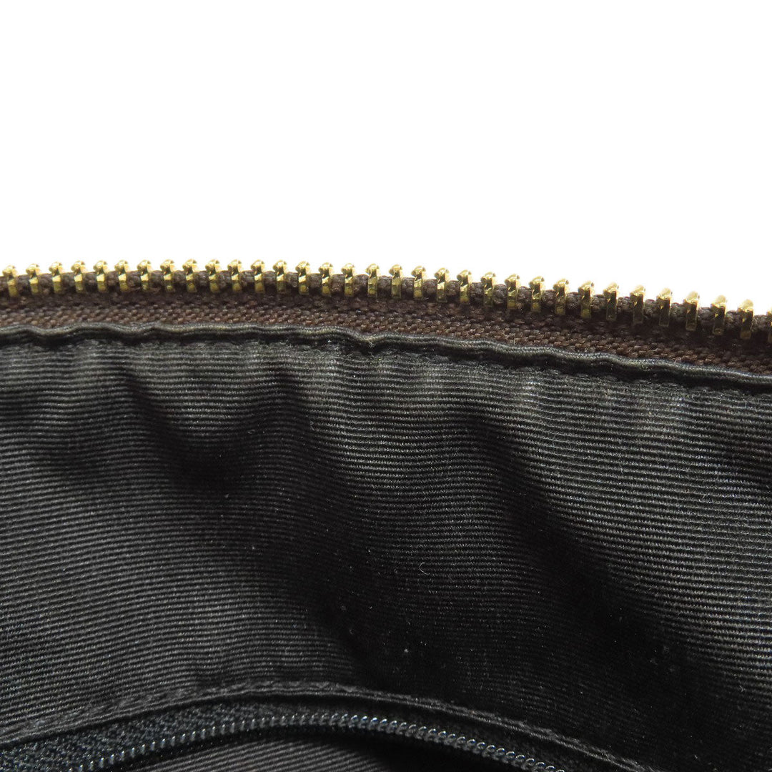 COACH Handbag F34084 PVC Brown Signature 2WAY Women Used Authentic