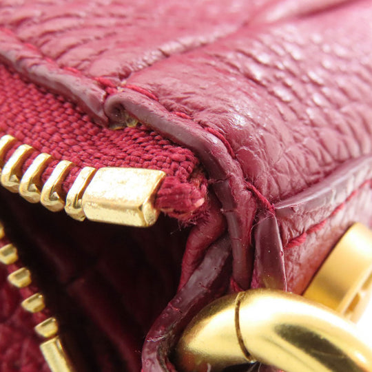 Furla Shoulder Bag leather Red one belt