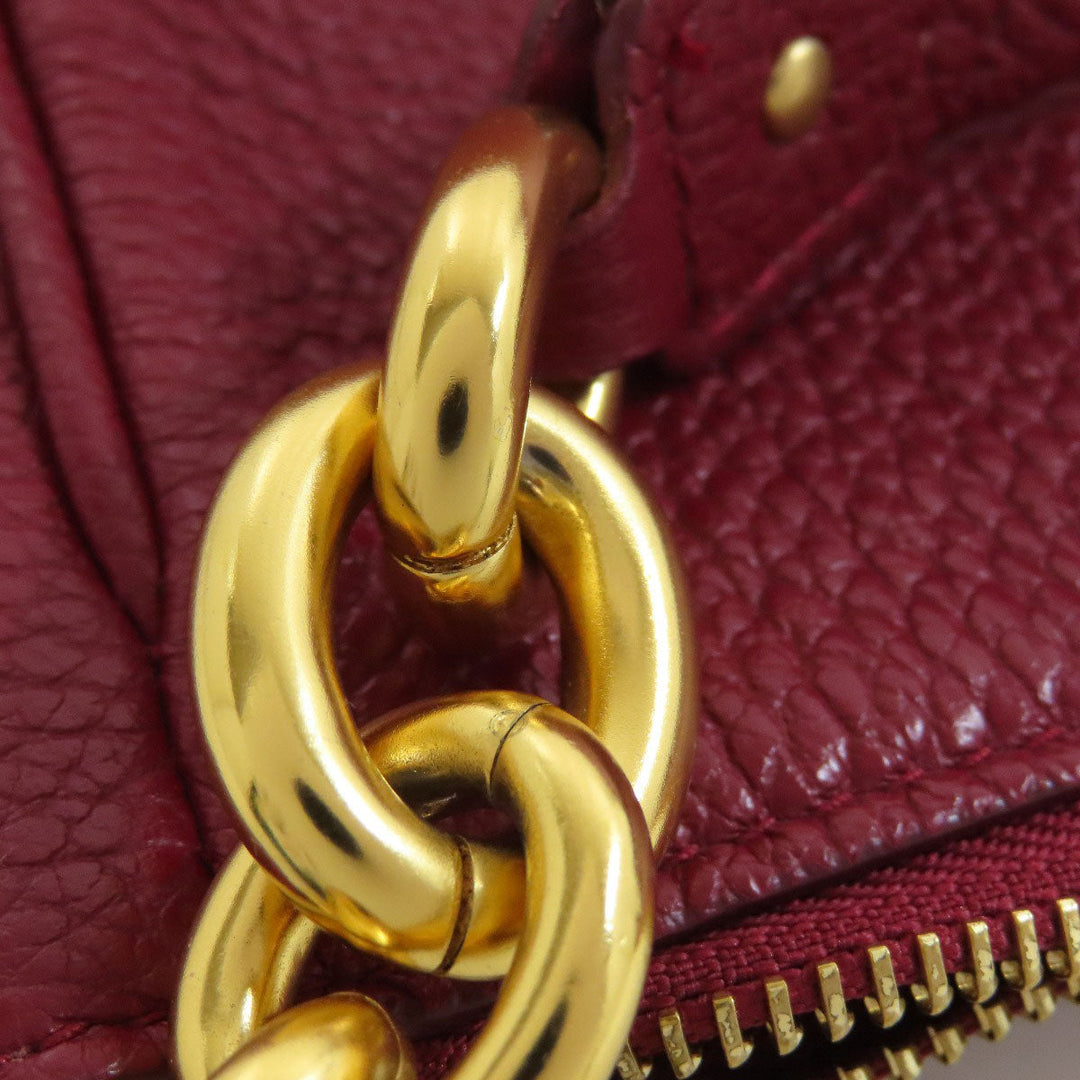 Furla Shoulder Bag leather Red one belt