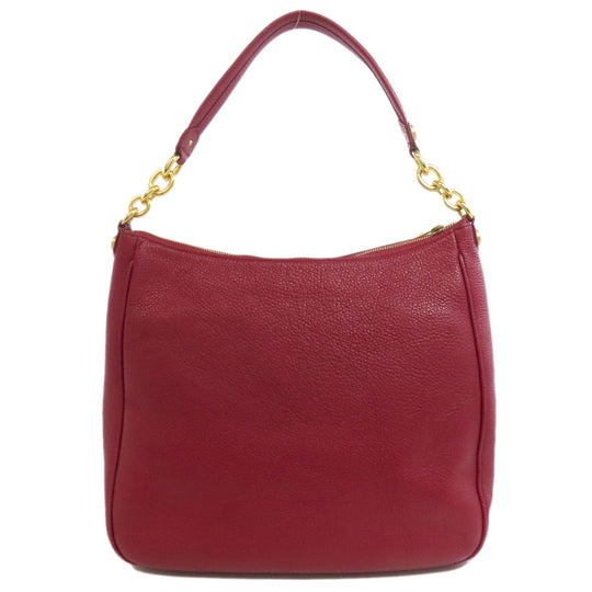 Furla Shoulder Bag leather Red one belt