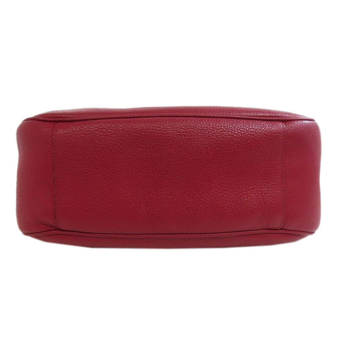 Furla Shoulder Bag leather Red one belt