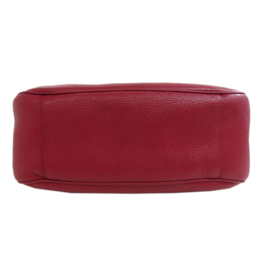Furla Shoulder Bag leather Red one belt