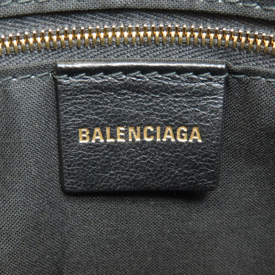 BALENCIAGA Shoulder Bag 702723 PVC Brown BB monogram Women Used Authentic