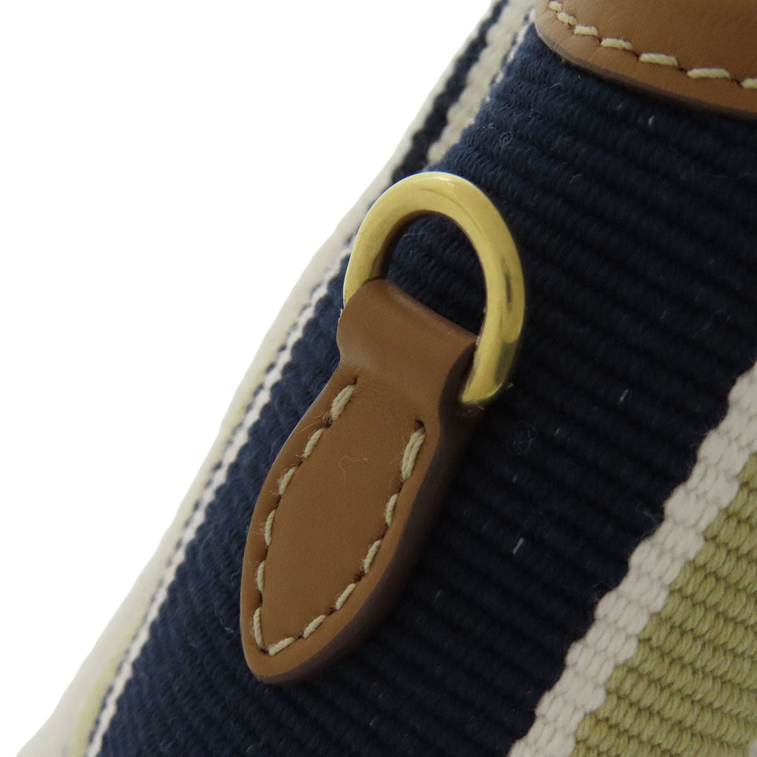 MIUMIU Tote Bag canvas Brown Ivy Stripes