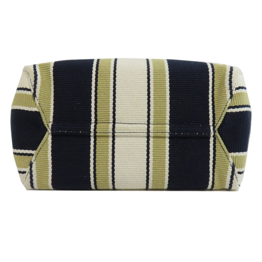 MIUMIU Tote Bag canvas Brown Ivy Stripes