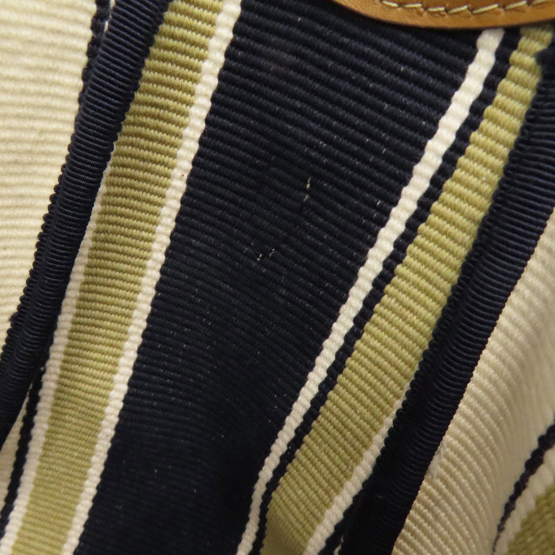 MIUMIU Tote Bag canvas Brown Ivy Stripes