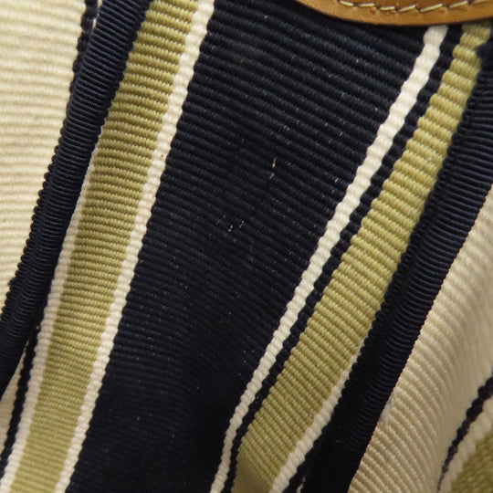 MIUMIU Tote Bag canvas Brown Ivy Stripes