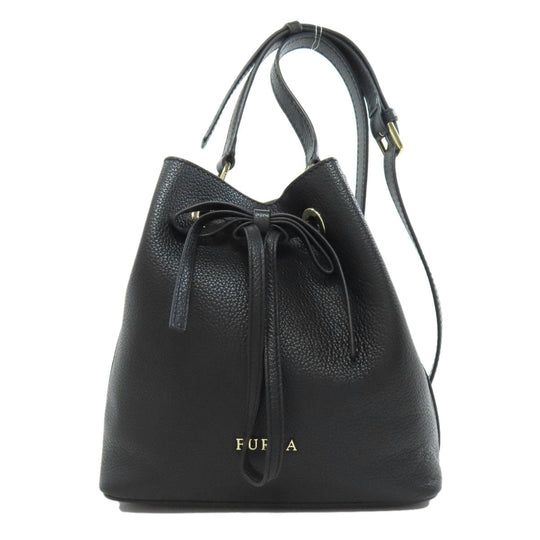 Furla Shoulder Bag leather black logo