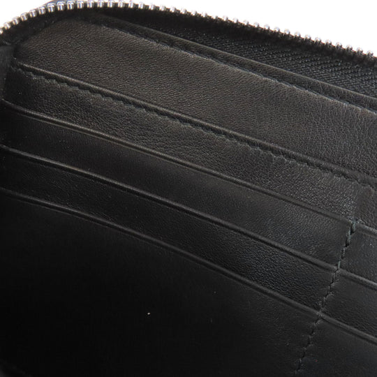 JIMMY CHOO Long Wallet Purse leather Navy Star motif studs Women Used Authentic