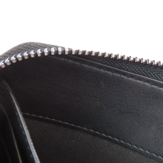 JIMMY CHOO Long Wallet Purse leather Navy Star motif studs Women Used Authentic