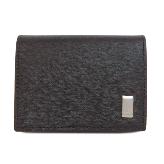 Dunhill Coin case leather Brown logo mens Used Authentic