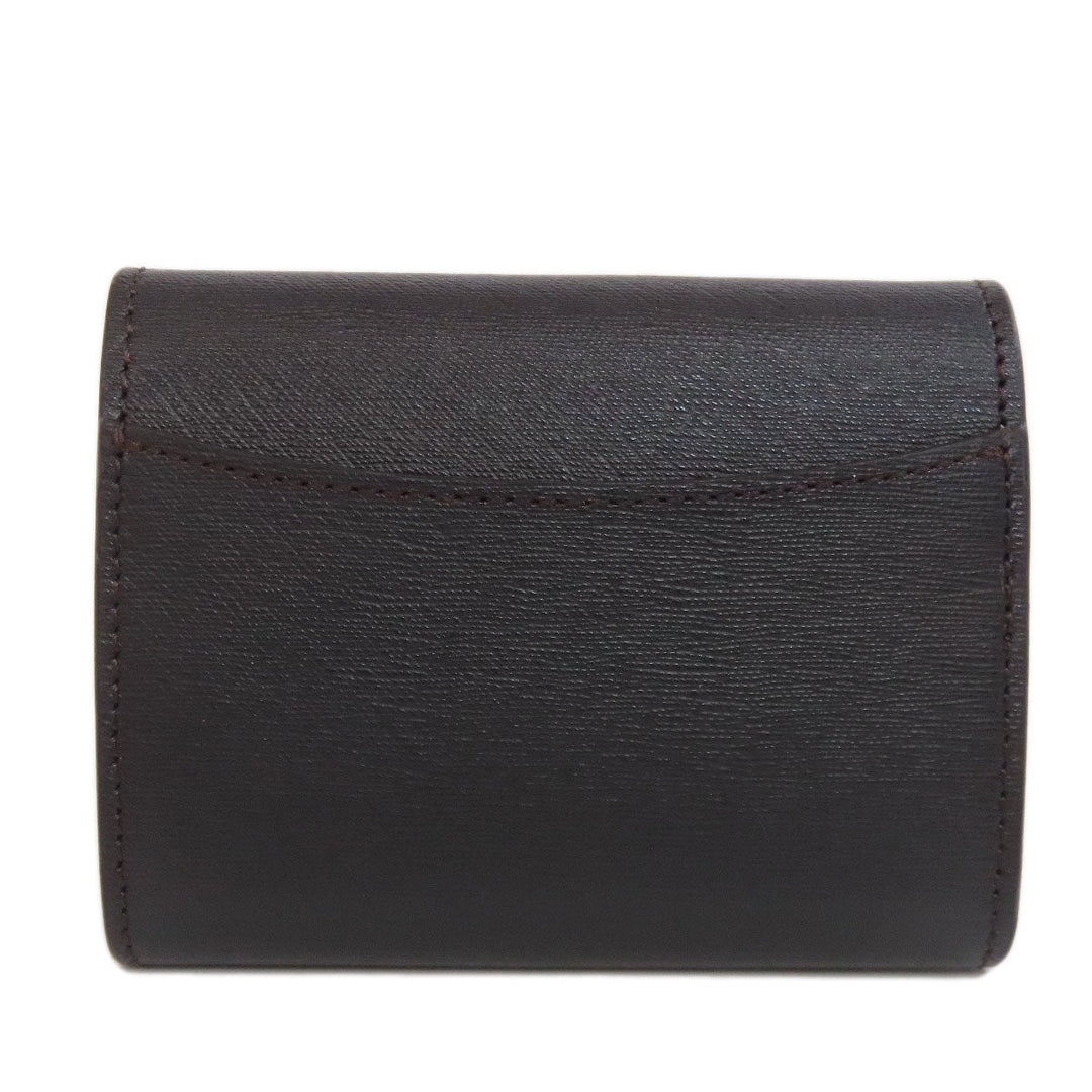Dunhill Coin case leather Brown logo mens Used Authentic