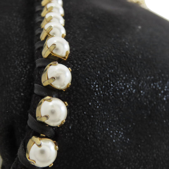 Stella McCartney Handbag polyester black Falabella Tiny 2WAY
