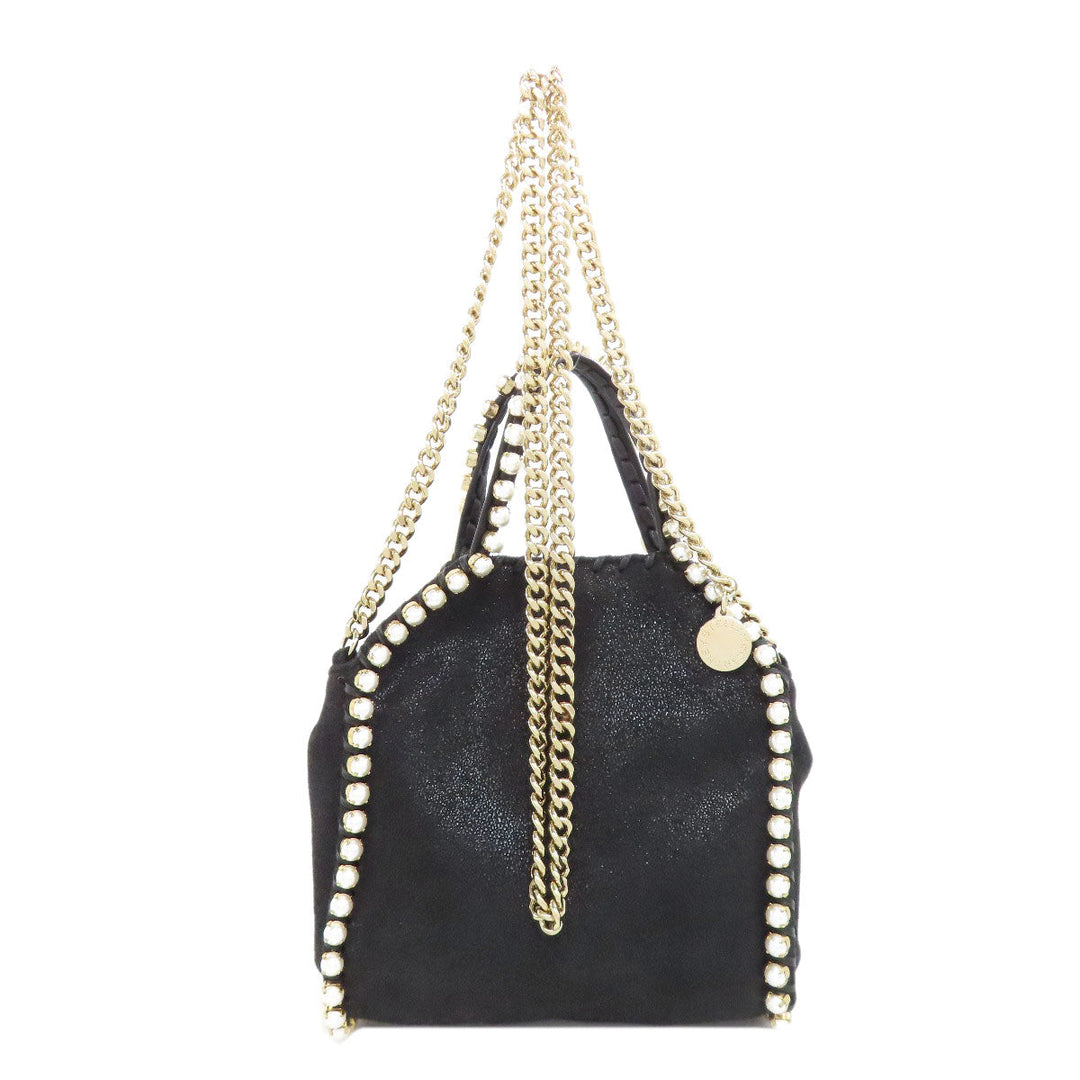Stella McCartney Handbag polyester black Falabella Tiny 2WAY