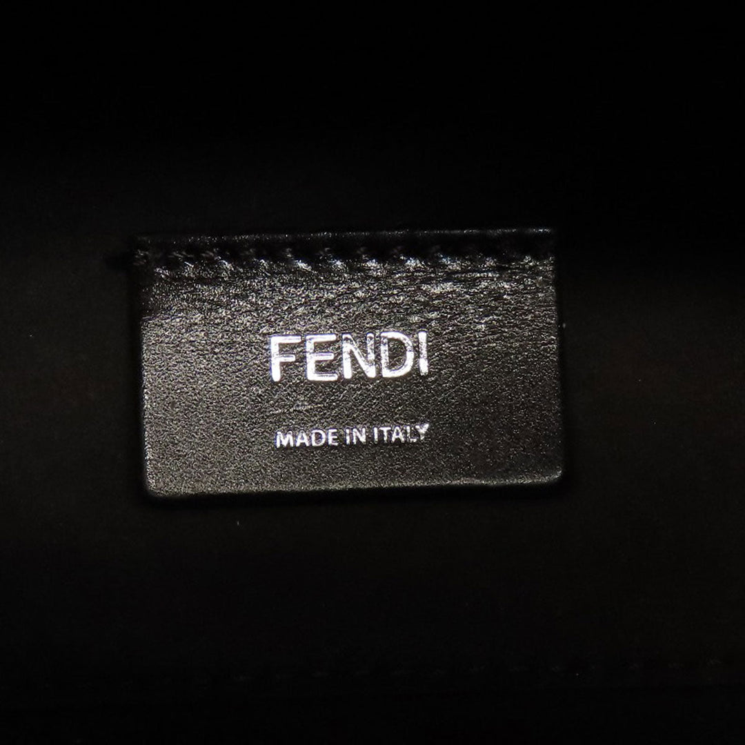 FENDI Handbag Calfskin Brown GoTo Shopper Small 2WAY Women Used Authentic
