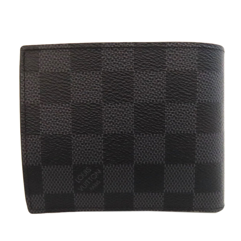 LOUIS VUITTON Bifold Wallet N63336 Damier canvas black Portefeuille・Marco NM