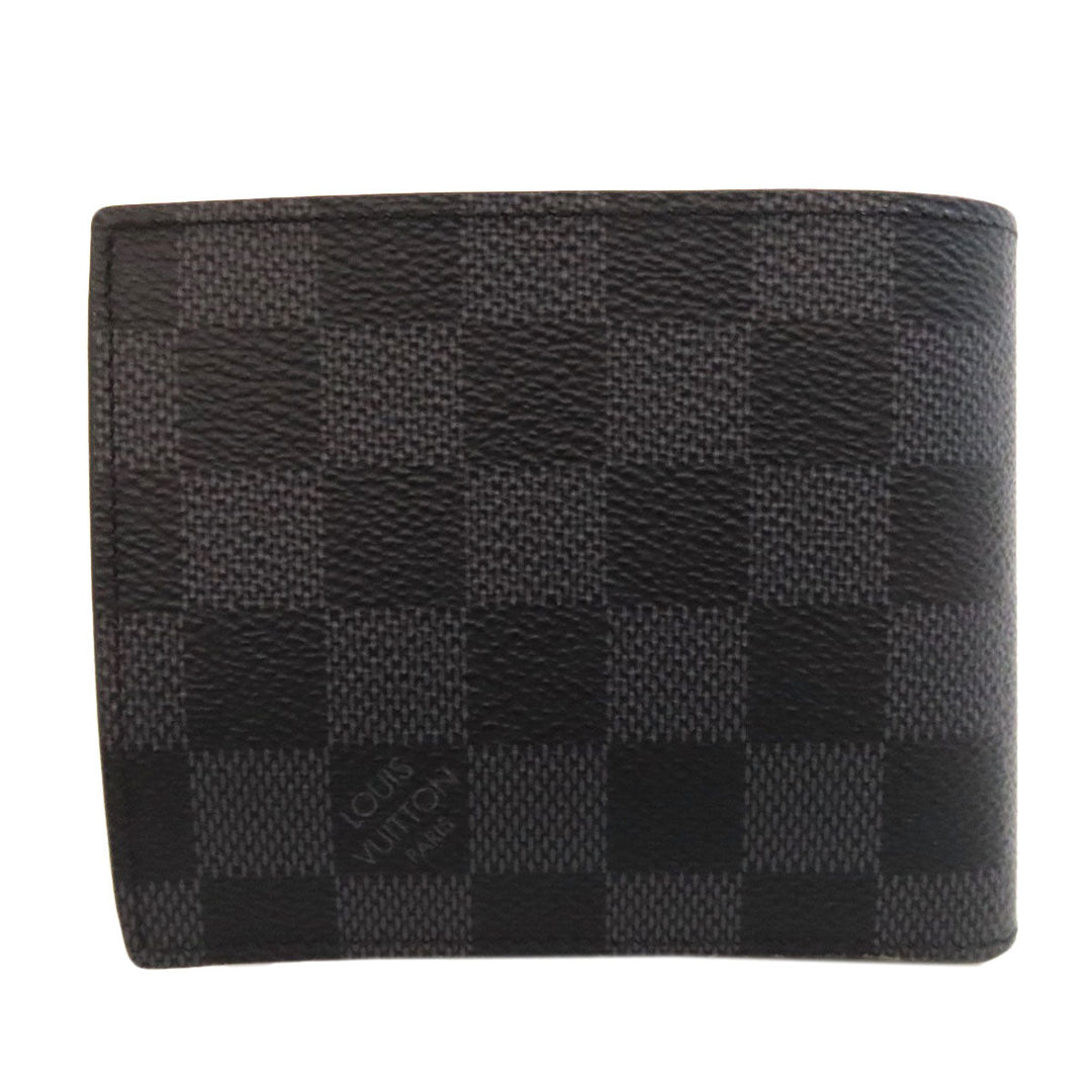 LOUIS VUITTON Bifold Wallet N63336 Damier canvas black Portefeuille・Marco NM