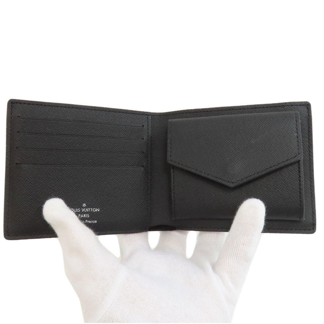 LOUIS VUITTON Bifold Wallet N63336 Damier canvas black Portefeuille・Marco NM