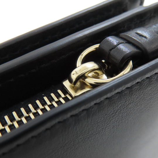 Chloe Bifold Wallet Calfskin black Sense Compact Wallet Women Used Authentic