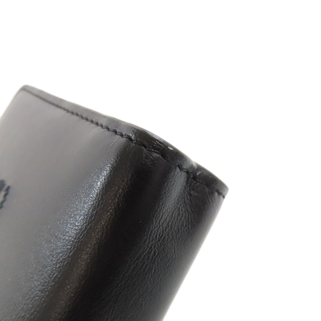 Chloe Bifold Wallet Calfskin black Sense Compact Wallet Women Used Authentic