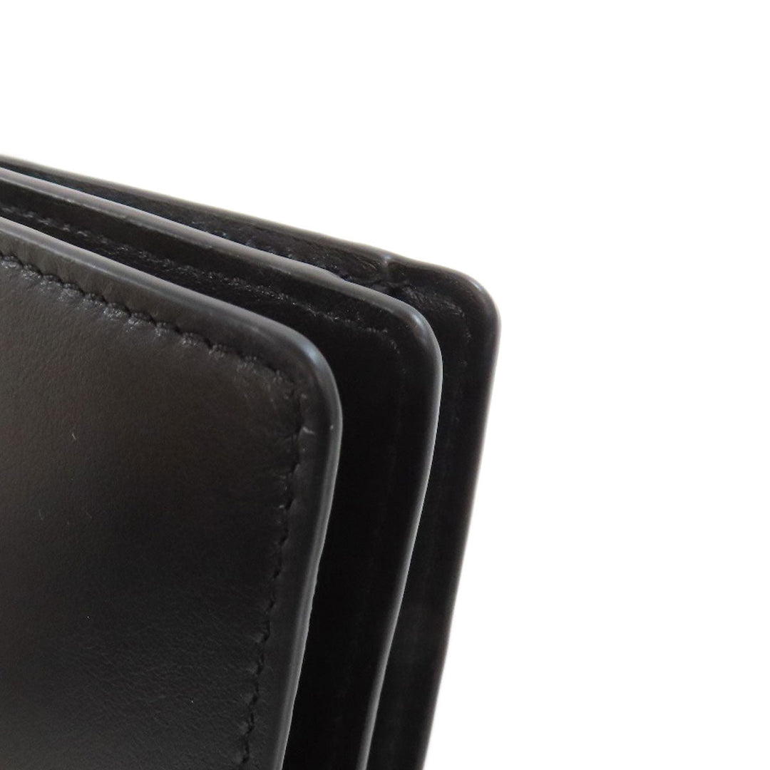 Chloe Bifold Wallet Calfskin black Sense Compact Wallet Women Used Authentic