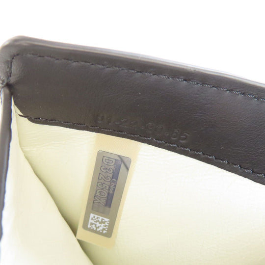 Chloe Bifold Wallet Calfskin black Sense Compact Wallet Women Used Authentic