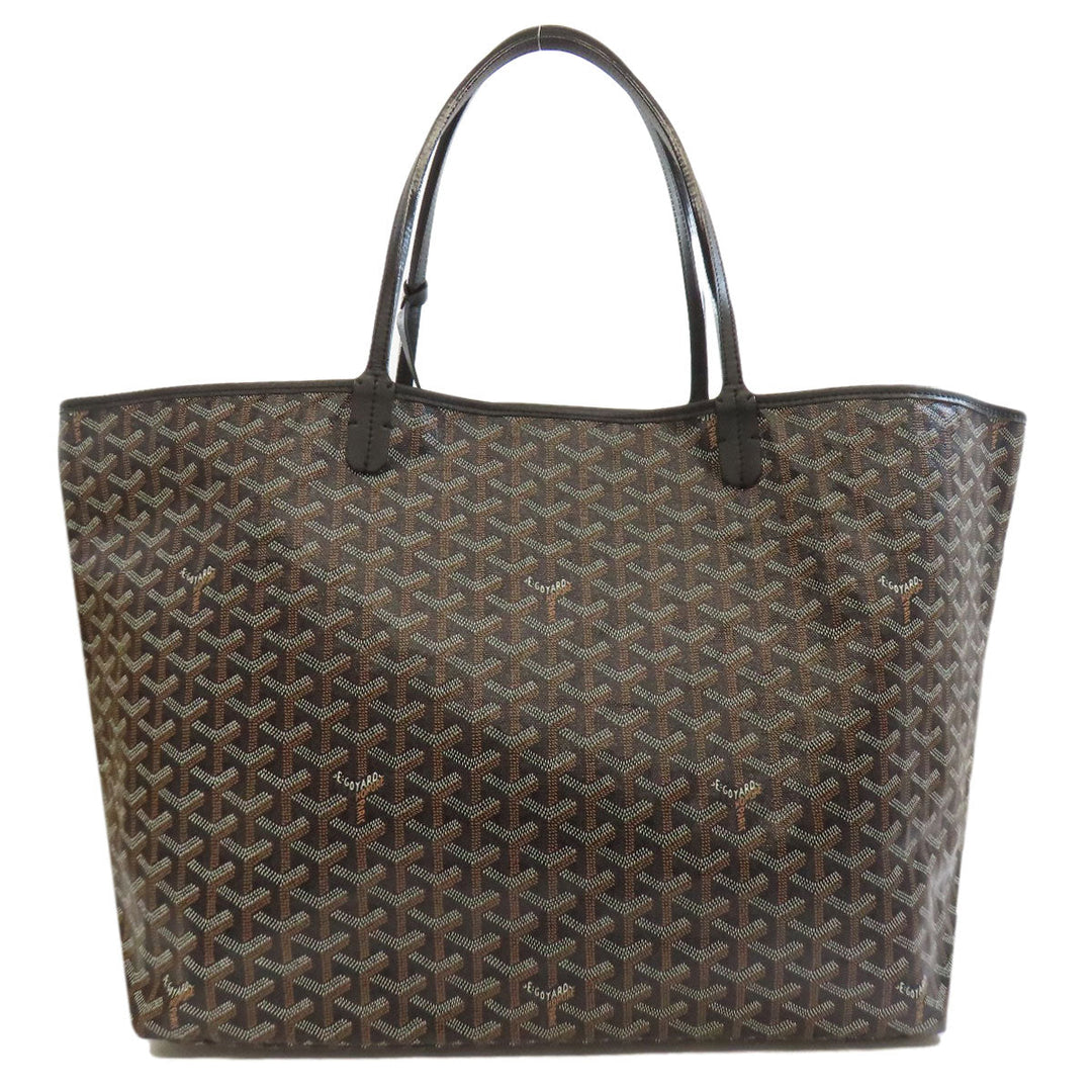 GOYARD Tote Bag Coated canvas black Saint Louis GM Women Used Authentic