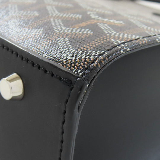 GOYARD Tote Bag Coated canvas black Comor PM Women Used Authentic