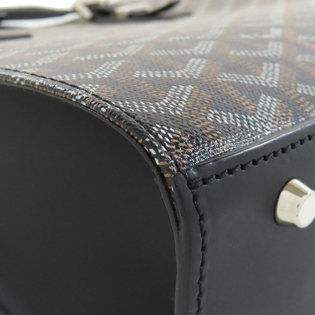 GOYARD Tote Bag Coated canvas black Comor PM Women Used Authentic