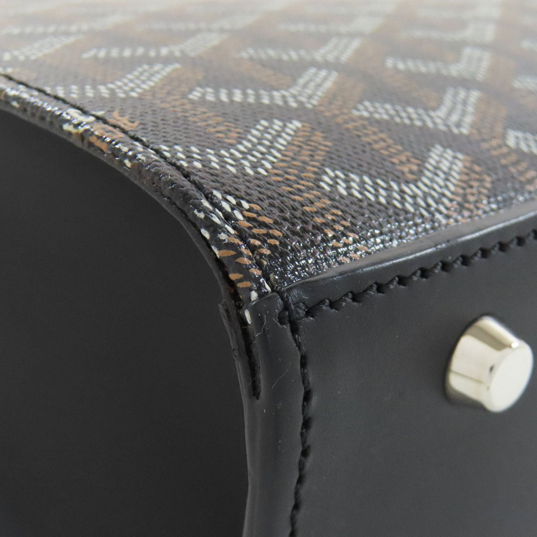 GOYARD Tote Bag Coated canvas black Comor PM Women Used Authentic