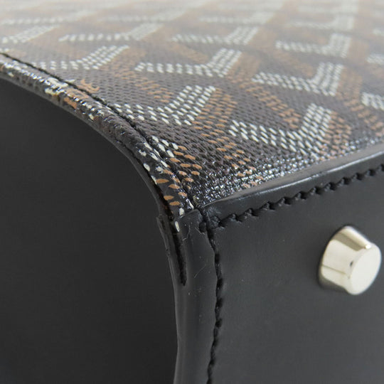 GOYARD Tote Bag Coated canvas black Comor PM Women Used Authentic
