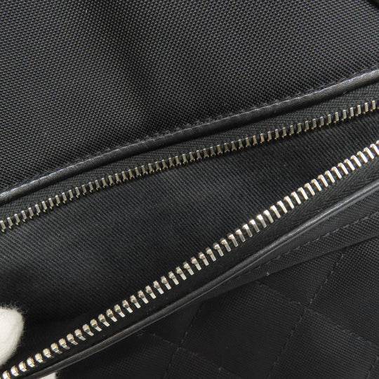 CHANEL Tote Bag Nylon black Paris Biarritz GM SilverMetal