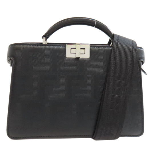 FENDI Handbag Calfskin black Peekaboo Iseeu X-Cross 2WAY