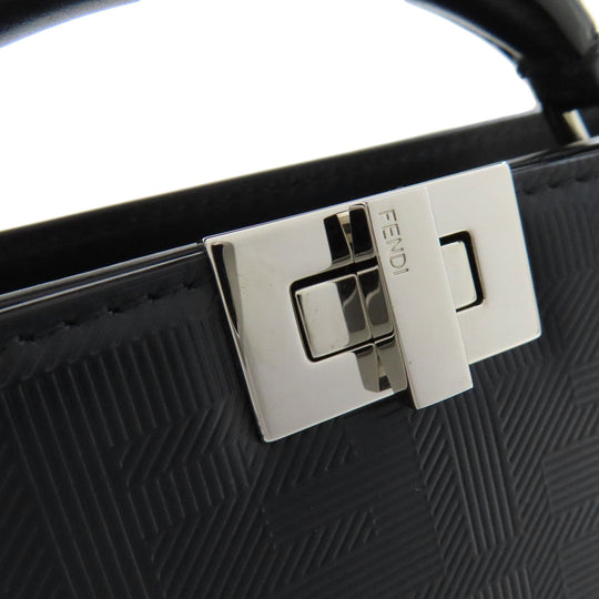 FENDI Handbag Calfskin black Peekaboo Iseeu X-Cross 2WAY