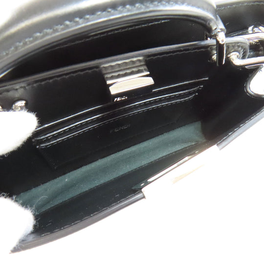 FENDI Handbag Calfskin black Peekaboo Iseeu X-Cross 2WAY