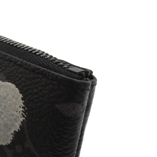 LOUIS VUITTON Key case Key holder  M81929 Monogram Eclipse black Pochette Cle collaboration with Yayoi Kusama mens Used Authentic