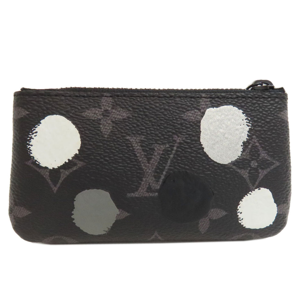 LOUIS VUITTON Key case Key holder  M81929 Monogram Eclipse black Pochette Cle collaboration with Yayoi Kusama mens Used Authentic